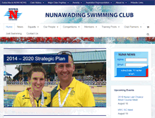 Tablet Screenshot of nunawadingswimmingclub.com